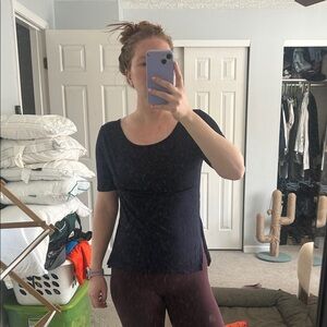 Active USA Navy Short Sleeve Top